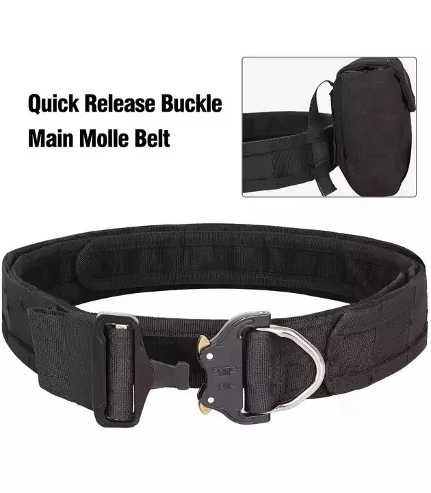 Besti Factory Inner Nylon Patrol Tactical Waist Utility Duty Belt with Quick Detach Metal Buckle
