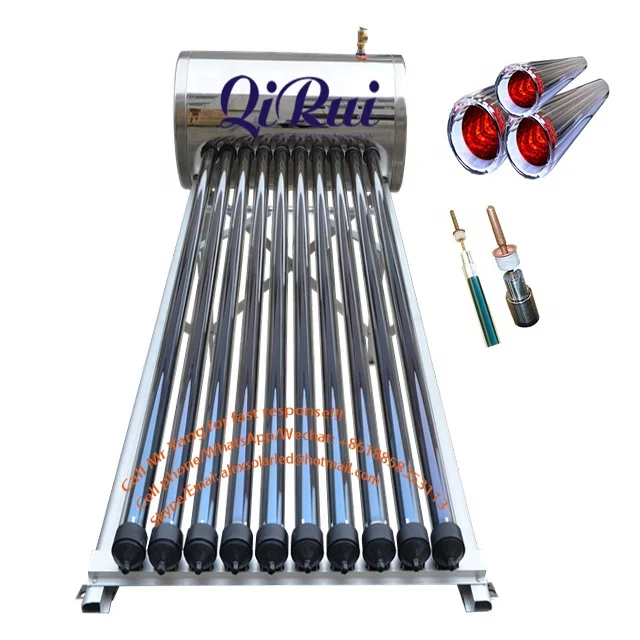 Roof top Calentador de agua solar 26G 40G 52G 66G 80 Gallon Solar boiler heater High Pressure Solar Hot Water Heating System