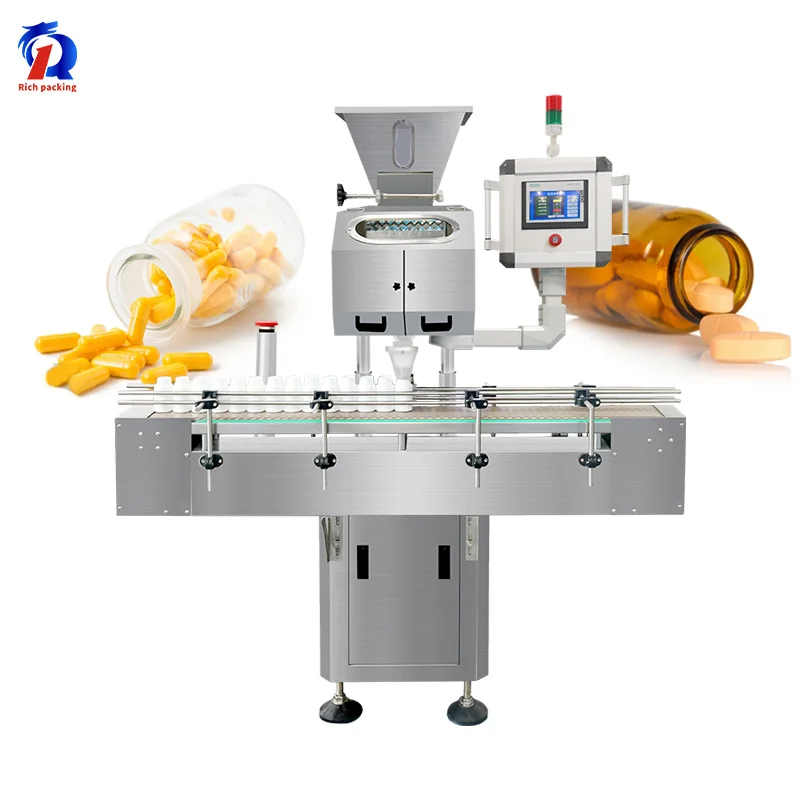 
New Patented 3 25mm Small Items Pharmaceutical Capsule Tablet Counting And Bottling Machine 
