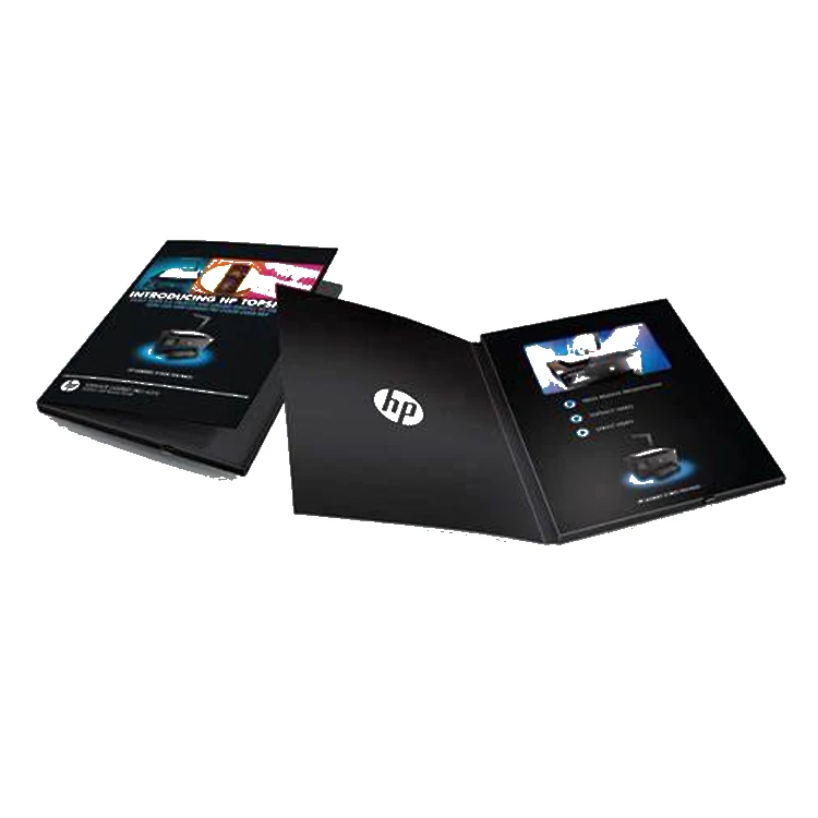 Promotion items 7 inch lcd screen videocard video postcard digital video box with lcd screen video brochure for gift