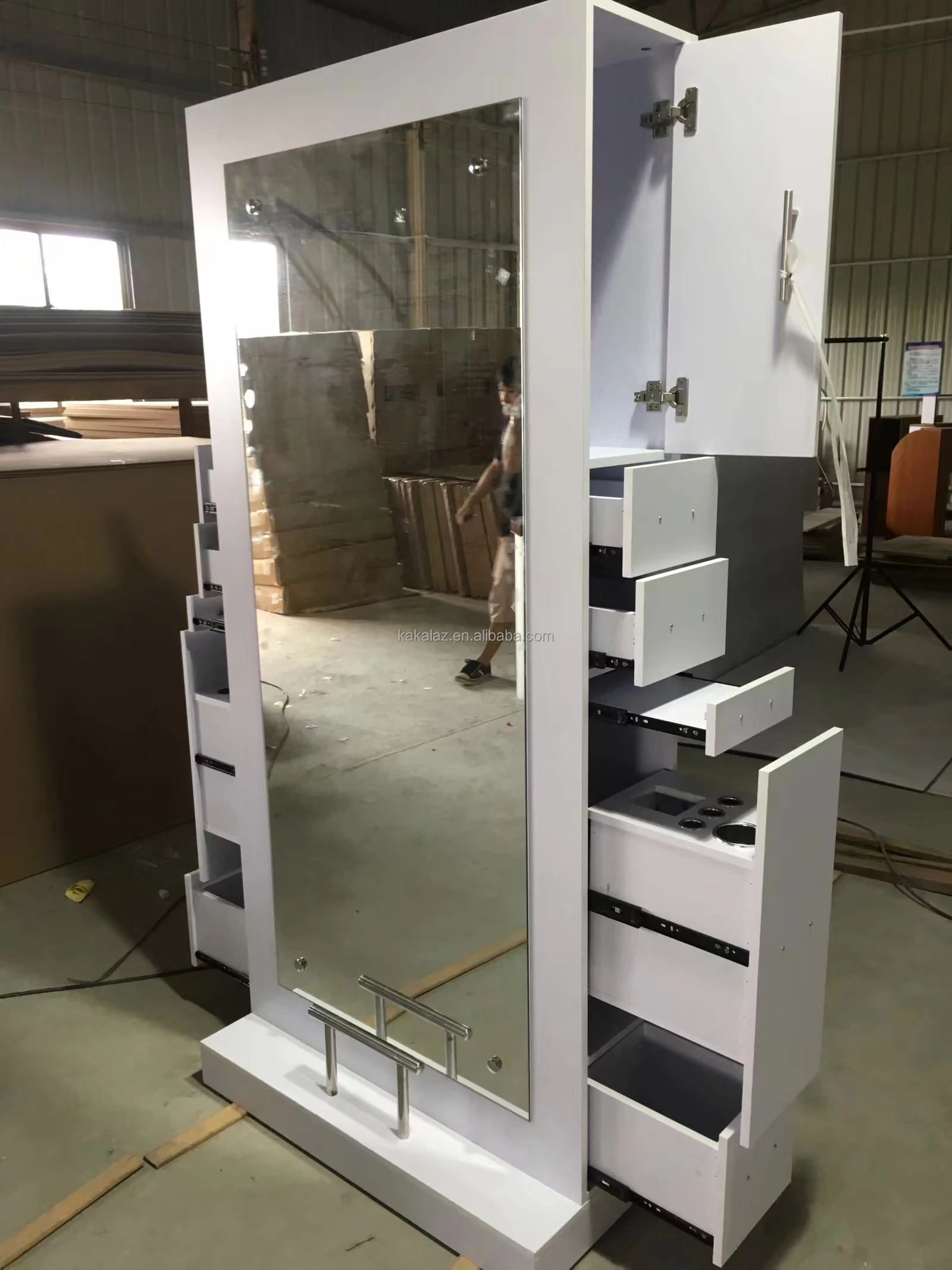 barber mirror hair salon mirror station salon styling stations with storage