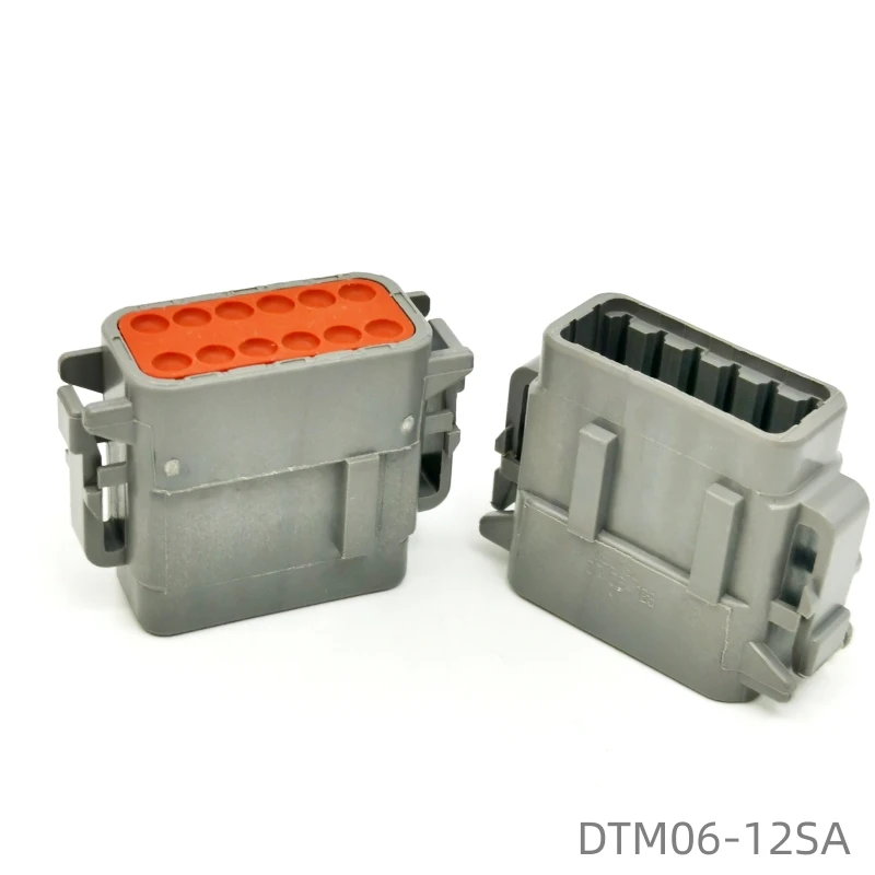 Original 7.11mm DEUTSCH Connector DTM06-12SA Housing for Female Terminals 12 Position Center Line Power Housing
