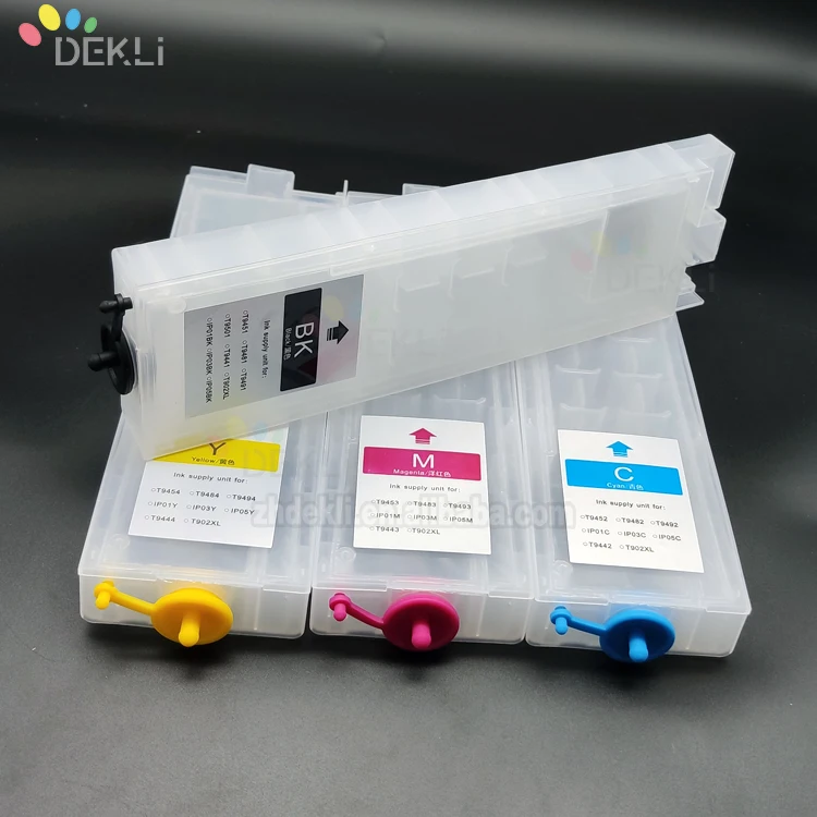 4 цвета Высокое качество многоразового картридж для Epson WF C5290 C5790 C5210 C5710 заправка