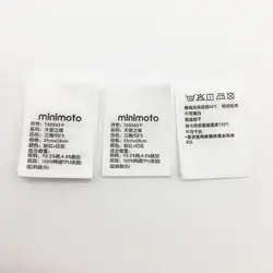 Custom Design Logo polyester Cotton Tape screen Printed Main label / Flag Labels