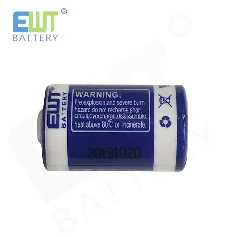 Flashlight Battery ER14250 3.6V 1200mAh 1/2AA Lithium Lisocl2 Li-ion Battery