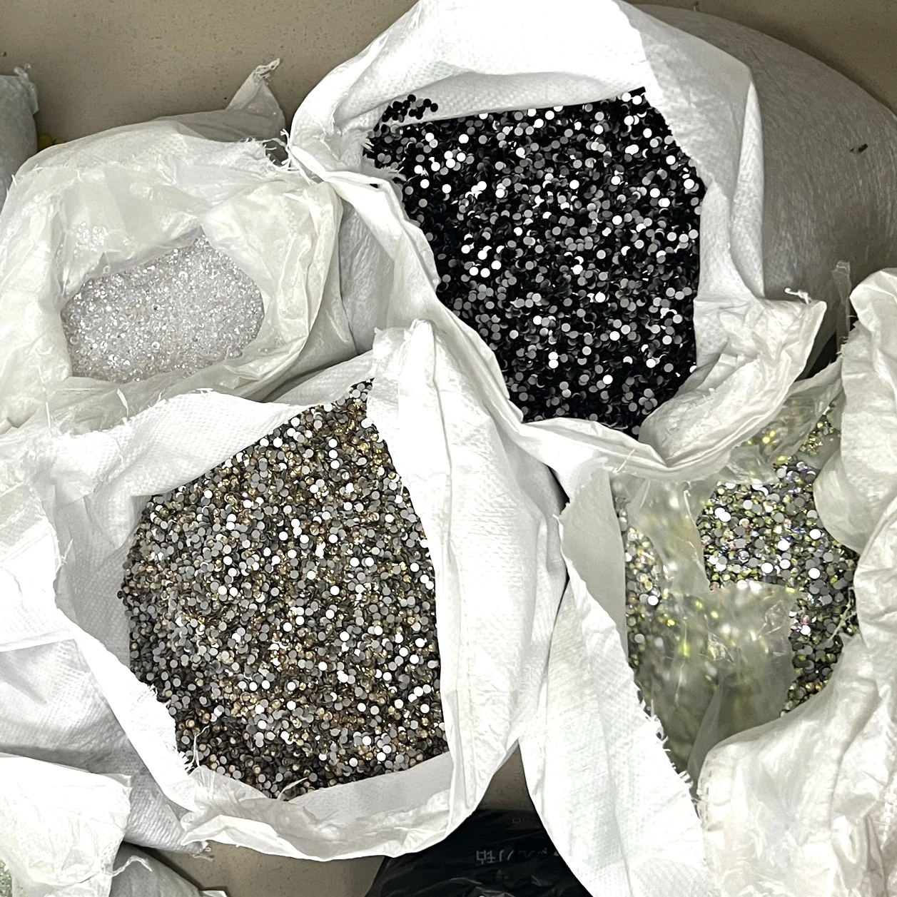 XULIN Accept Customized SS3-SS50 Normal Faceted Flat Back Round Glass Stones Crystal AB Rhinestones In Bulk