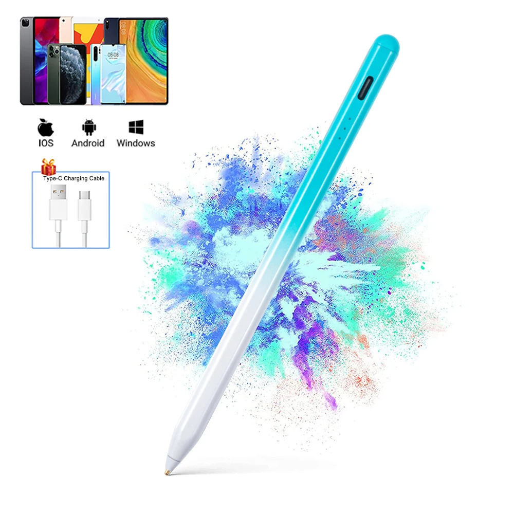 New Metal Capacitive Touch  Screen Pen For iPad Air Mini For iPhone Samsung Xiaomi Universal  PC Smart Phone