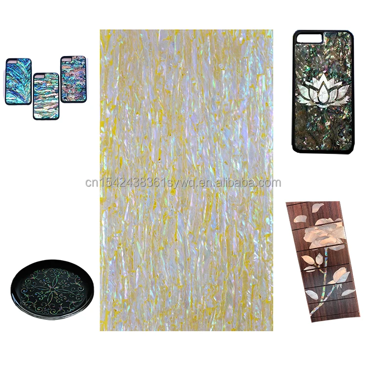 custom guitar fretboard inlay designs Abalone Shell  plate Diy Sticker Veneer Shell Sheet DB-032