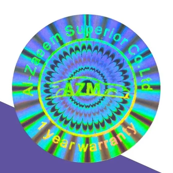 Anti-counterfeit Custom Shape Holographic Sticker 3D Laser Hologram Label with QR Code