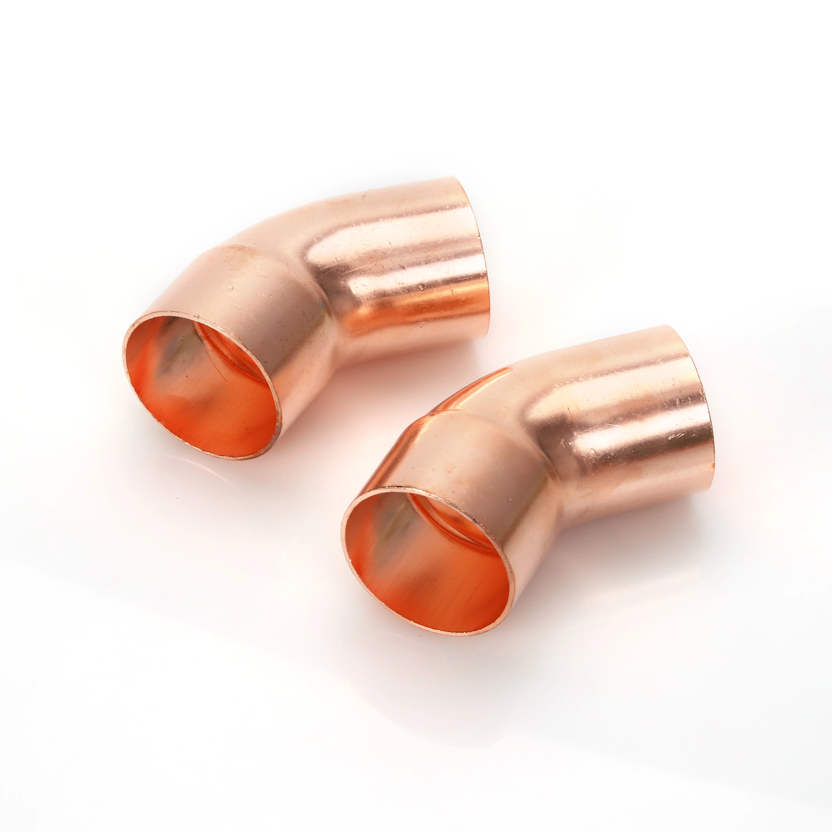 New 45 Degrees Welding Copper Pipe Fittings Connector Elbow