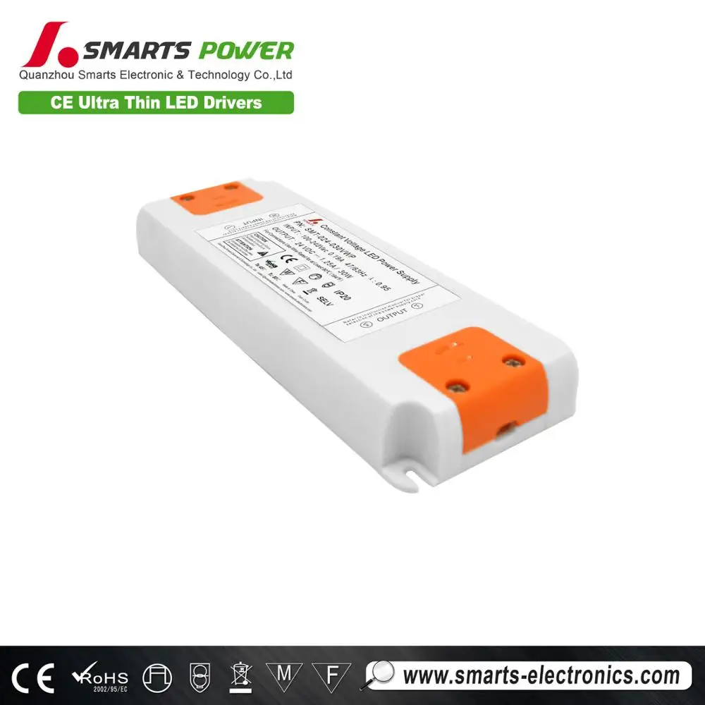 Transformer 220v 24v LED Power Supply Constant Voltage Led Driver 30 Watt Slim