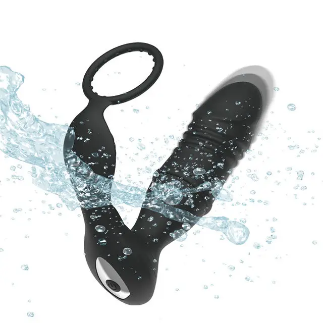 Vigorous Liquid Silicone Super Long Anal Plug Big Dildos Silicone & ABS Telescopic Anal Plug Newly Remote Control Prostate Massa