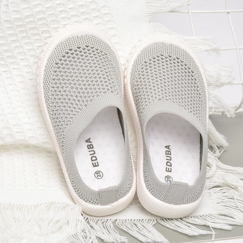 Stock  Children High Quality comfortable outdoor knitted  Slippers Kids casual shoes