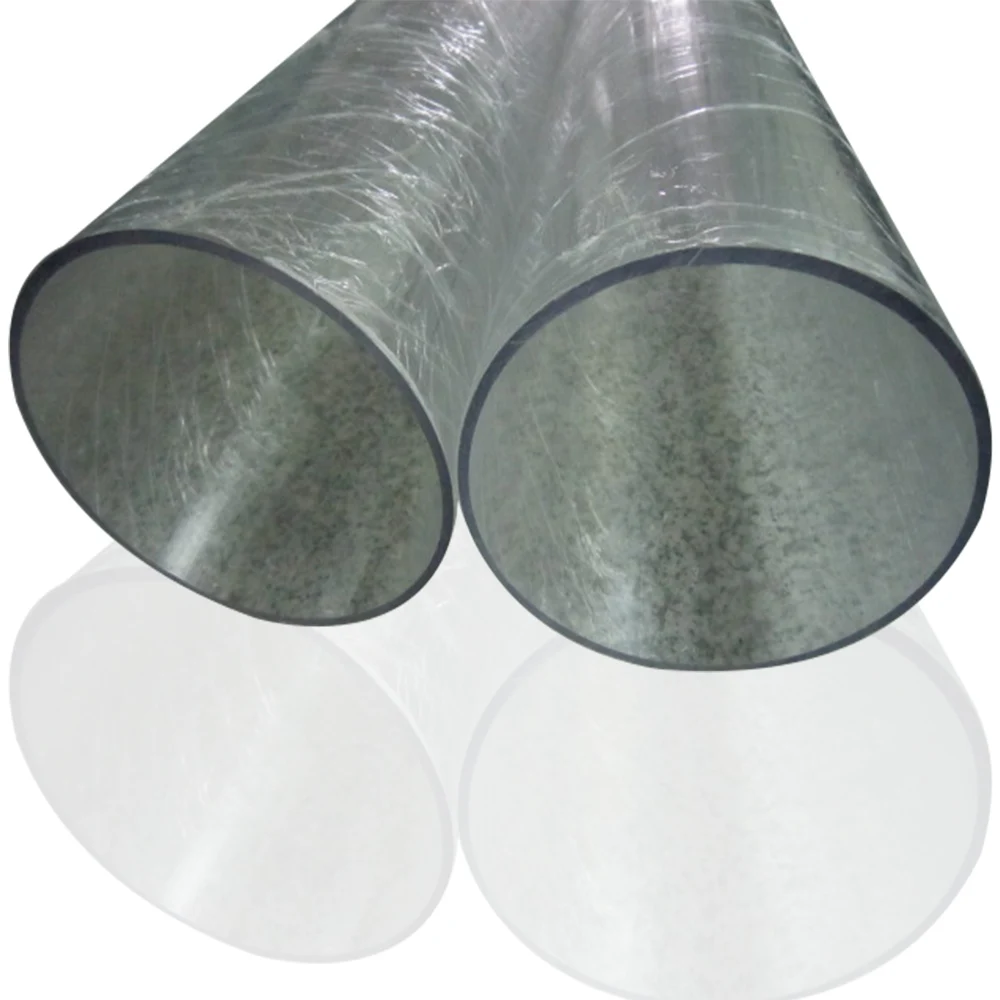 transparent PVC pipe with large diameter 160mmOD