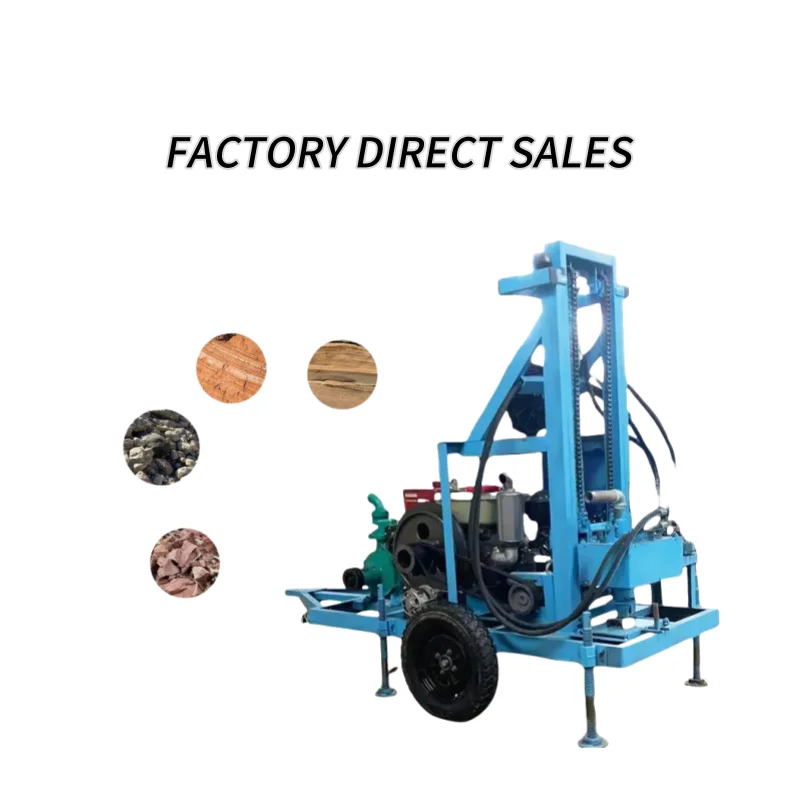 Water Bore Hole Well Forage Boring 100m 200m 300m Borehole Drill Small Mini Rig Deep Machine for Price