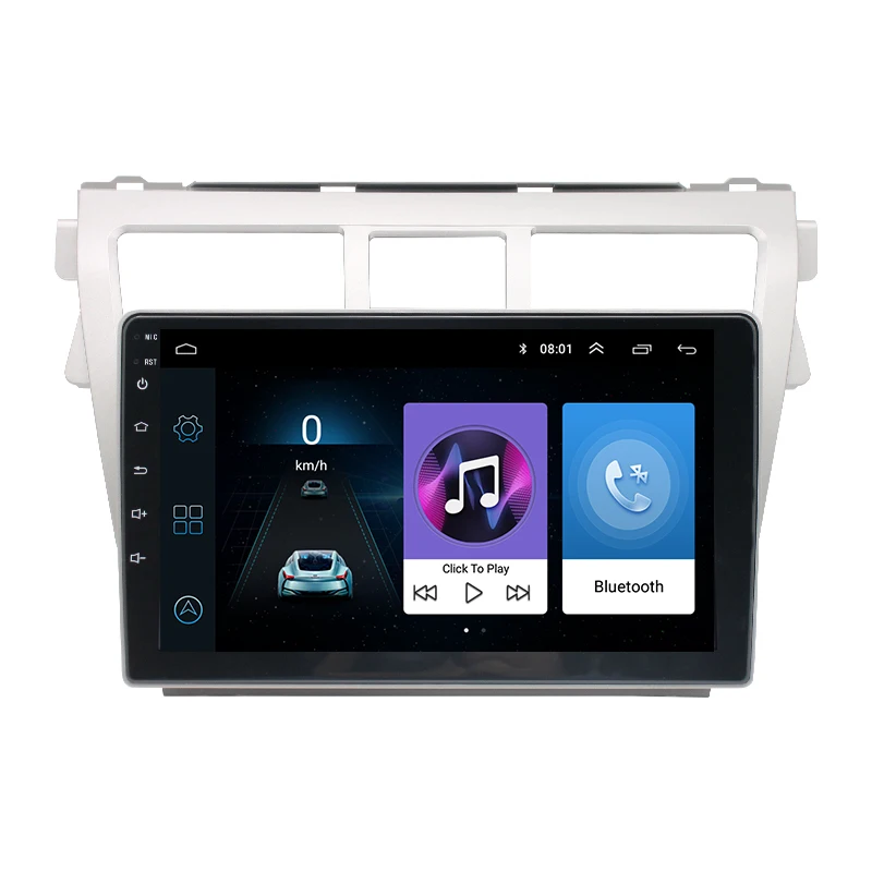 Multimedia car screen gps navigation android car dvd player for Toyota Vios 2007-2012, Belta 2005-2008, Yaris Sedan 2006+