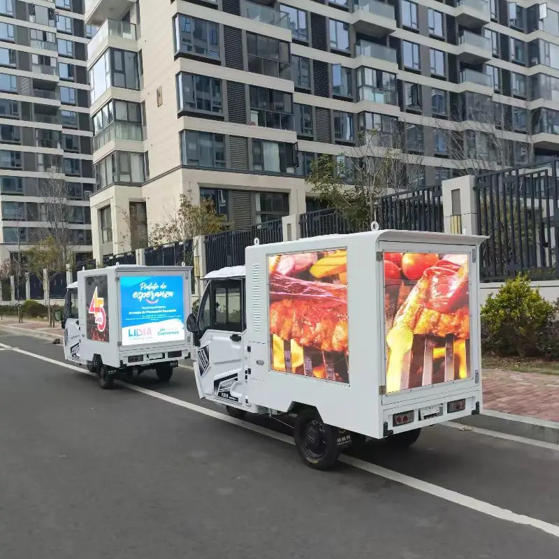 Outdoor Digital Billboard tricycle with Led Display mobile advertising tricycle Led billboard tricycle