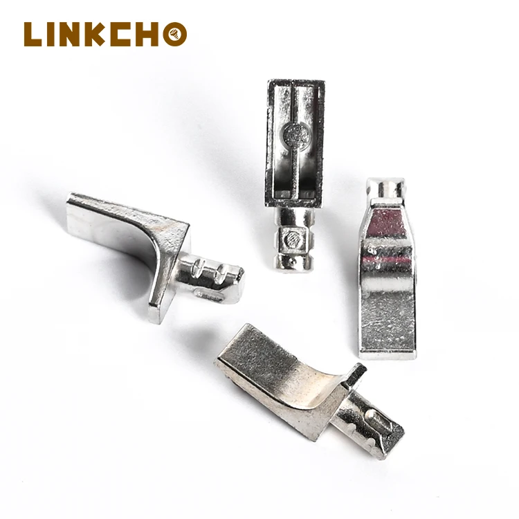 Invisible Thickened Laminate Cabinet Furniture Glass Holder Screw Shelf Support Pins with Clamp Zinc Alloy Metal Glass Wooden