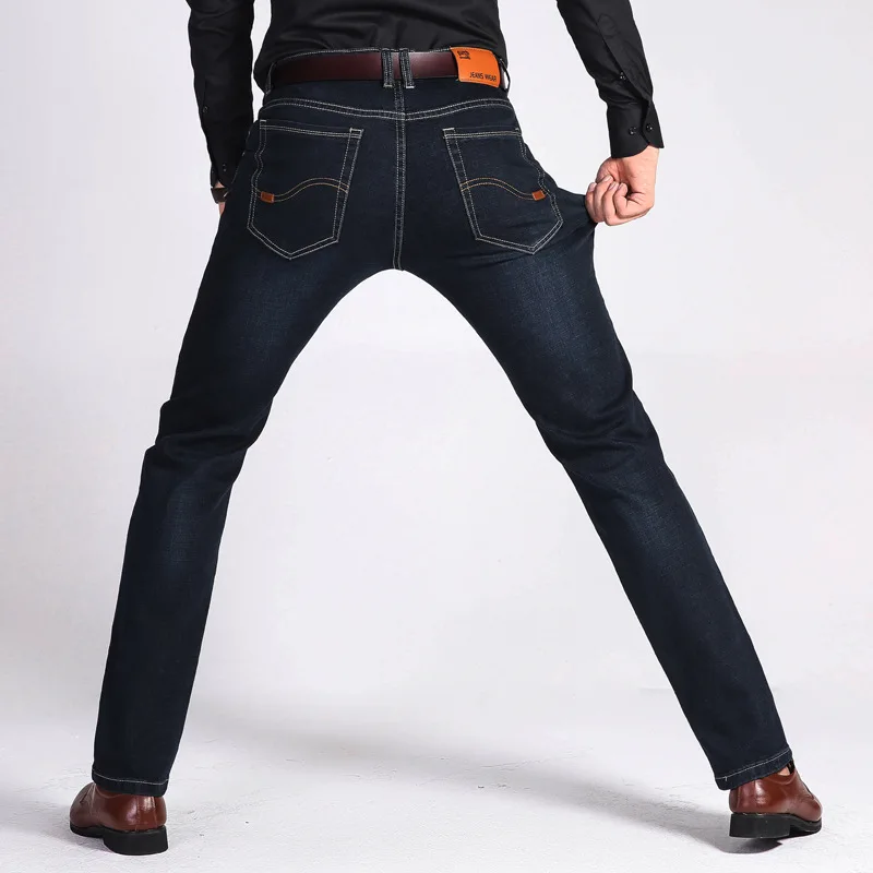 Custom Distressed Enzyme Wash Stonewashed Streetwear Hip Hop Y2K male slim fit Stacked Denim Men business pants skinny Jeans