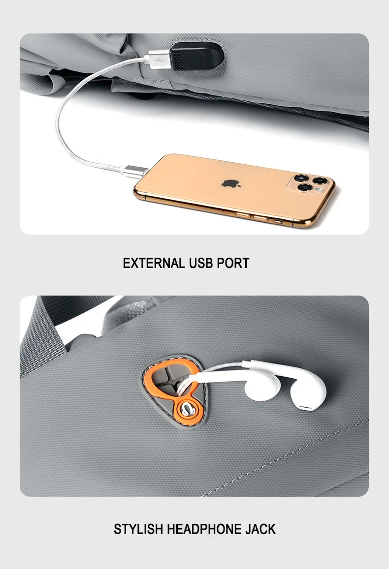 Waterproof new Durable casual laptop large capacity mochila men school bag  backpack with USB