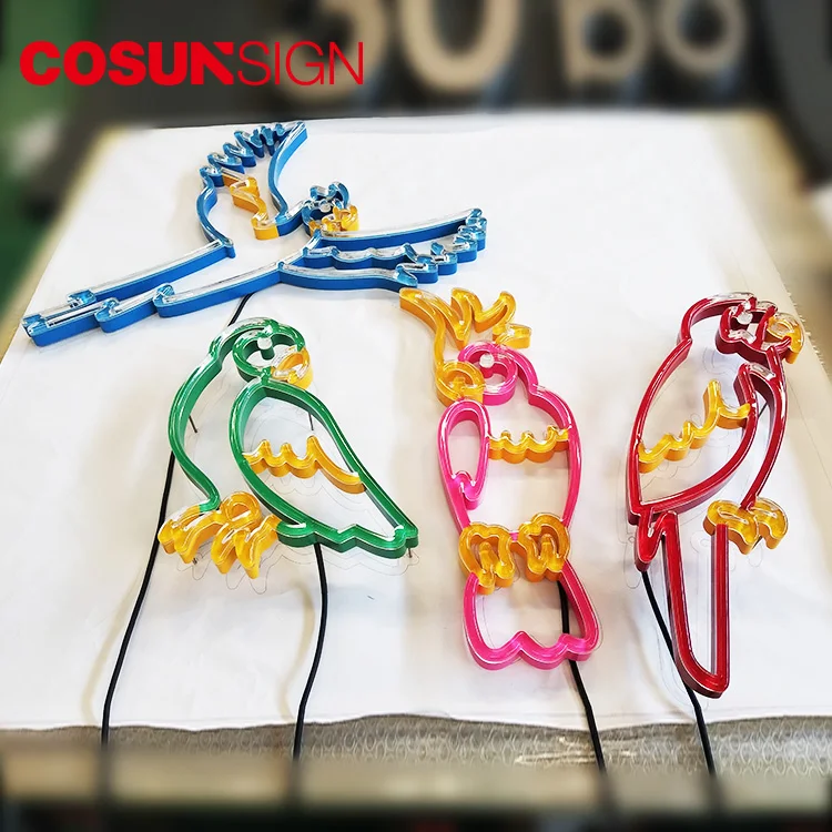 Outdoor Advertising Display Vintage Acrylic Led Electronic Neon Beer Sign