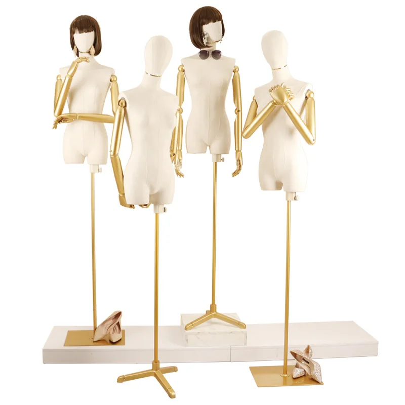 
Mannequins female CUSTOM White Body Customized cheap dress form mannequin Stand Pcs Color half body mannequins 