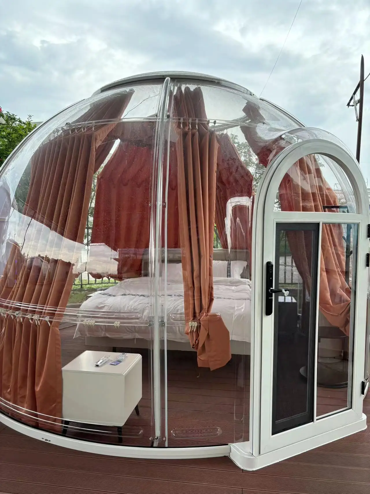 Detachable starry sky room outdoor tents dome tents outdoor panoramic transparent Dome Tent Polycarbonate Star View Dome House