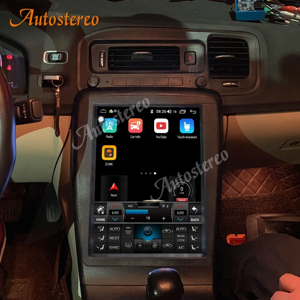Автомобильный мультимедийный плеер для Volvo S60 V60 2011-2018 Android 11 0 128G Тесла стиль GPS навигация автомобильное радио лента записывающее