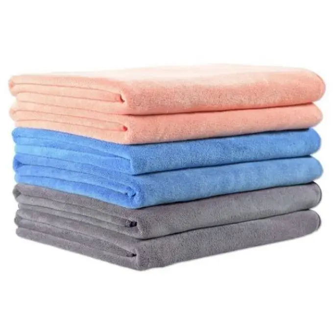 Edgeless Coral Fleece Bulk Double Side Microfiber Plush Car Drying Towel Cleaning