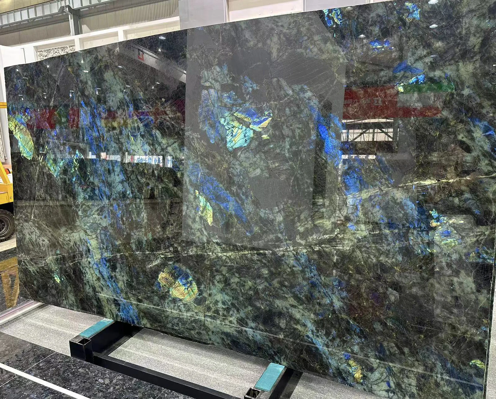Top Class Lemurian Blue Jade Marble Mirror Image Feature Wall 18mm Stone Dining Table Top Island Bar Worktop Kitchen Counter
