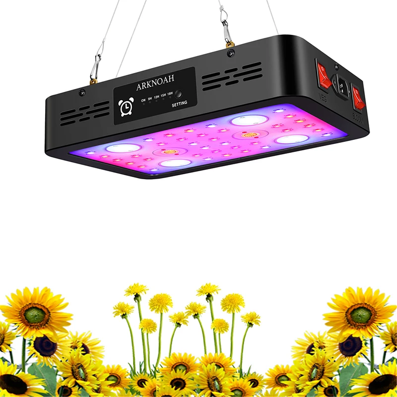 High PPFD Led Plant Grow Lamp Full Spectrum Hydroponic Growing Bloom Buttons 1200w 3600w 2400w Crees Cob Led Grow Light