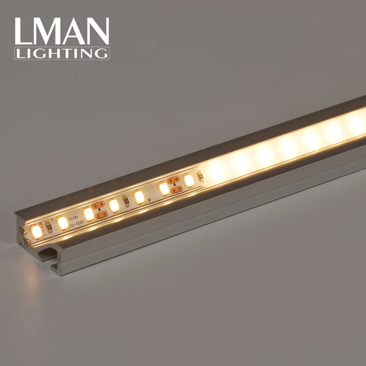 DC12V 24mm Aluminum Profile PC Cover Cabinet Furniture 3000K 6000K SMD LED Strip Light