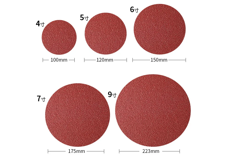 Red sand paper no holes  Durable Purple Automotive Indasa Sanding Disc Sand Paper For Car Polishing