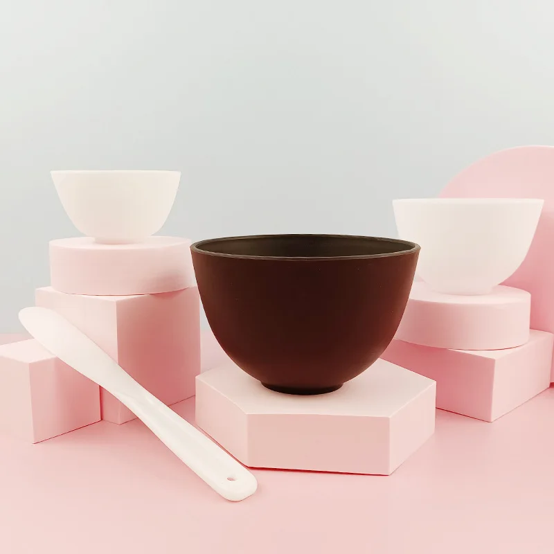 Skin Care Customized Soft Silicone Flexible mask Mixing Bowl Lady Diy Facial Mask Bowl