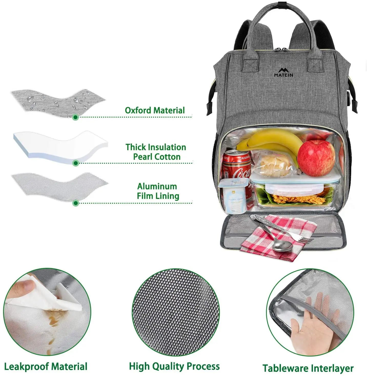 most durable anti theft travel backpack with lunch box and 15.6 inch laptop compartment for women waterproof backpack for men