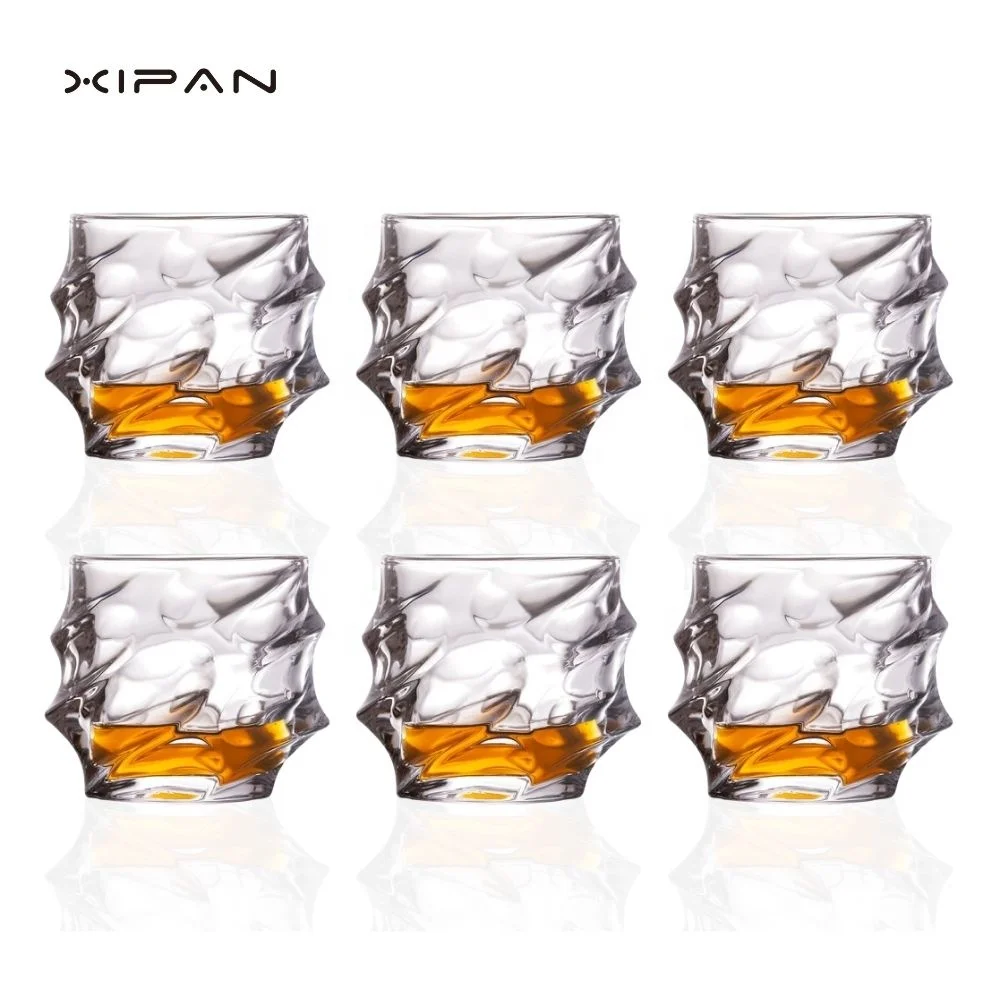 Custom Logo Shot Glass 3.5oz 2oz 0.5oz Diamond texture Whiskey Glass Cup Tequila Whiskey Shot Glasses with Personalized Design