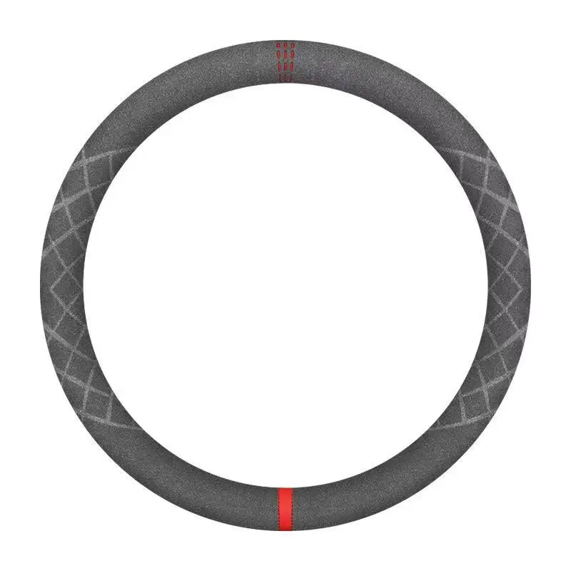 Universal 15 inch Suede leather Steering wheel  covers for car steering wheel