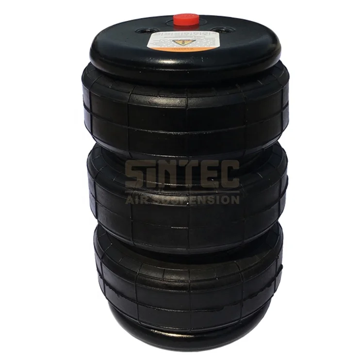 3S2300 Universal Triple Convoluted Rubber Air Ride Lift Shock Bag Spring Bellow Suspension