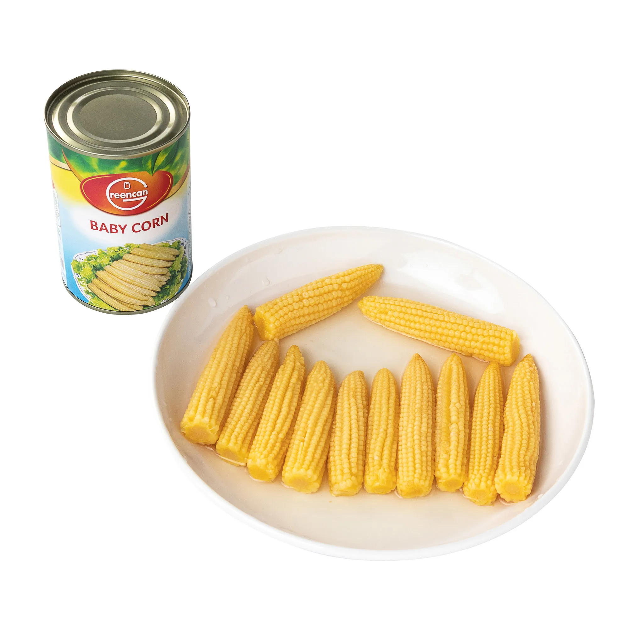 Factory Wholesale Hot Selling Canned  Baby Corn in Brine 400g