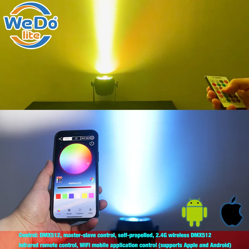 IP65 LED Par Light LED 6x20w RGBWA UV 6in1 Par Light DJ Stage 6*20w IP65 Wireless Battery Waterproof LED Par Light