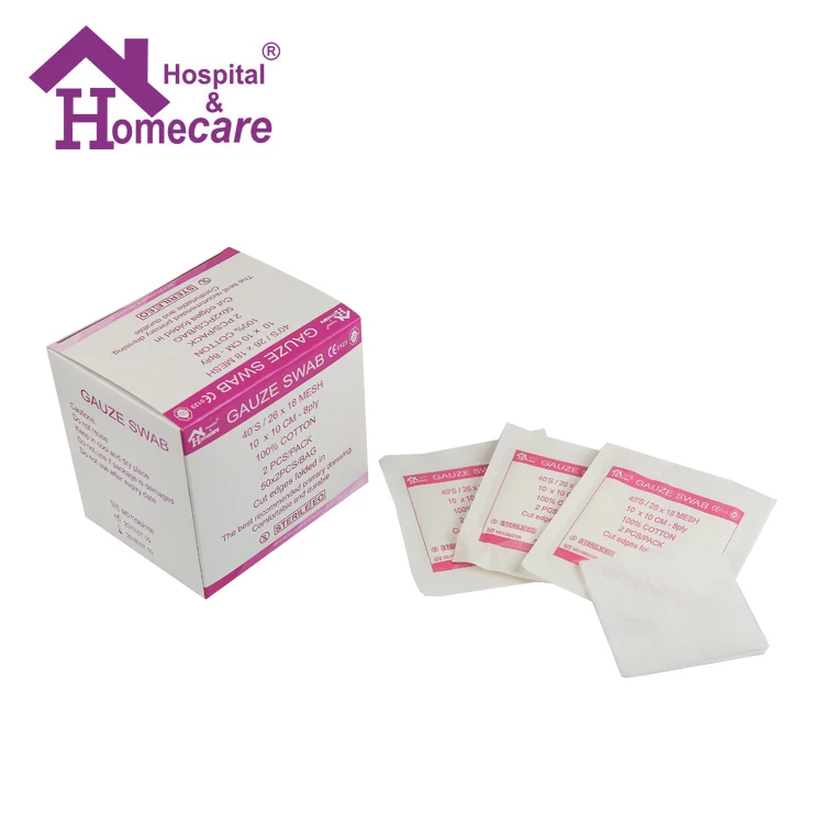 Стерильные одноразовые медицинские 100% ватные марлевые тампоны