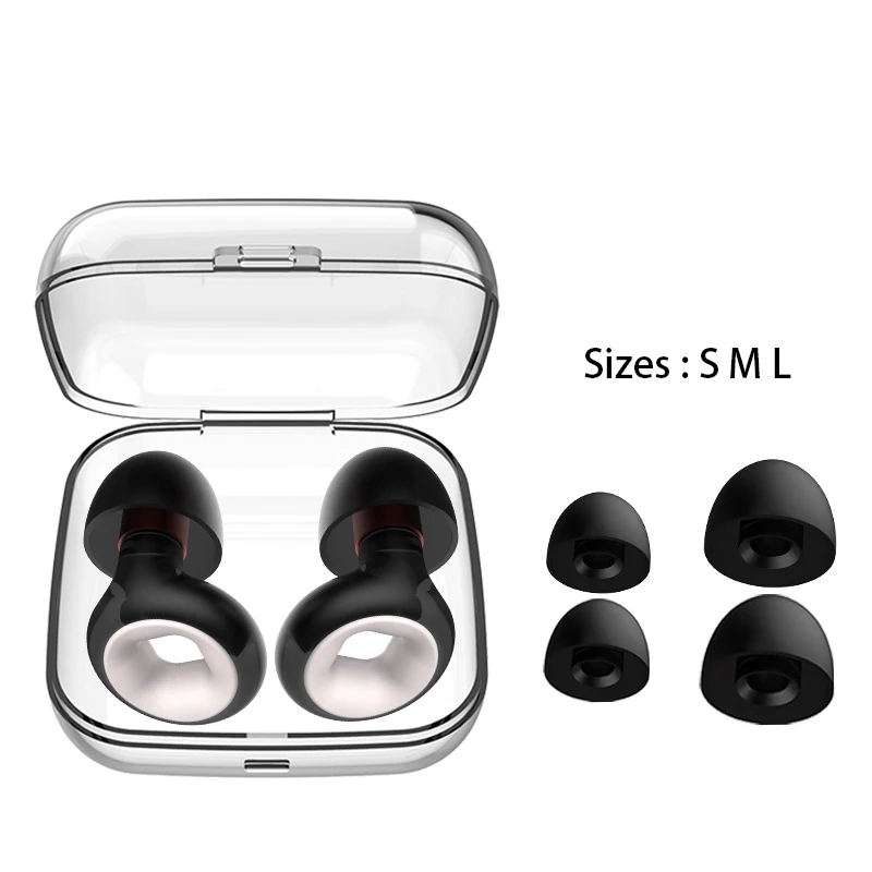 Quiet Ear Plugs for 25-28dB Noise Cancelling Soft Reusable Hearing Protection in Flexible Silicone for Sleep
