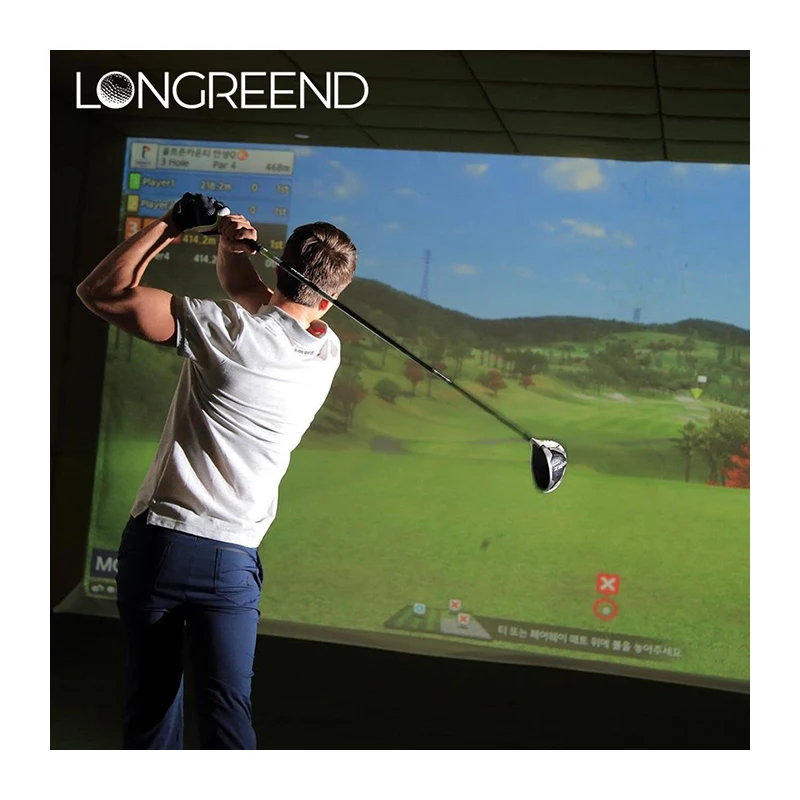 LONGREEND Korea Smart Sensor National bravo Indoor Golf Simulator that supports online multiplayer PK to play at home