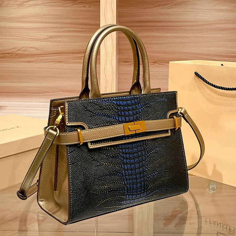 Fashion Luxury Pu Leather Ladies Shoulder Bag Designer Crossbody Messenger Bags High Quality Womens Handbag Glamor