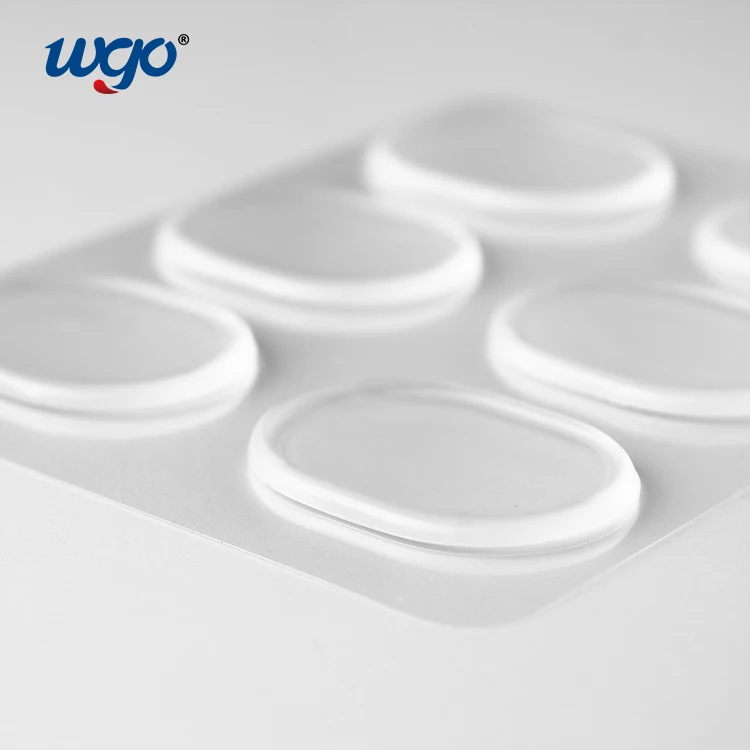 Resin Adhesive Cabinet drawer Drum Tone Control Damper gel pads with Removable No Residue Washable Function