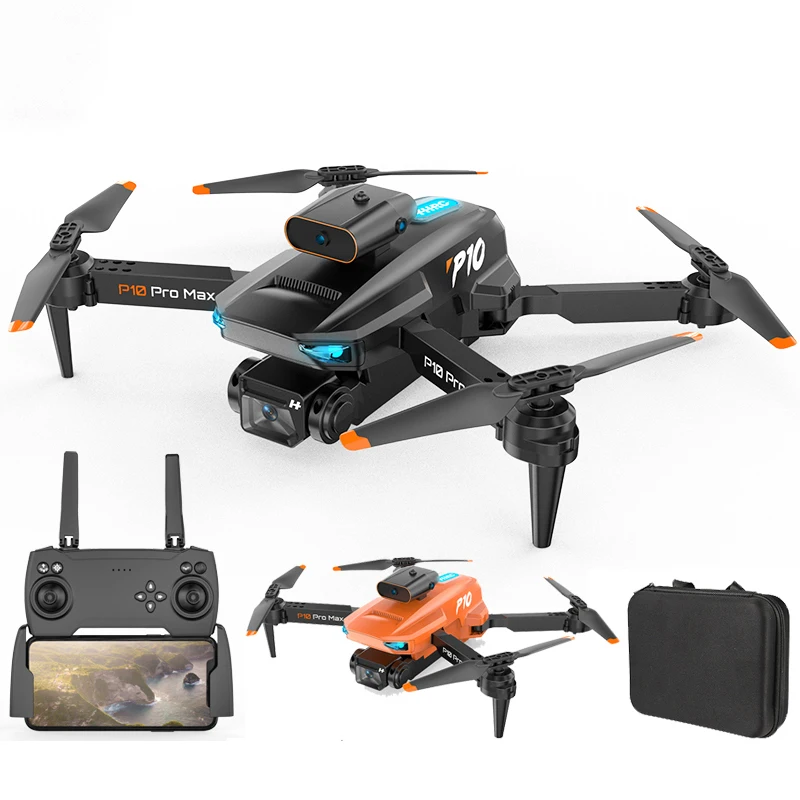 P10 drone 4k hd dual camera Obstacle Avoidance wifi FPV Optical flow ESC camera Aerial Photography RC Quadcopter P10 Dron