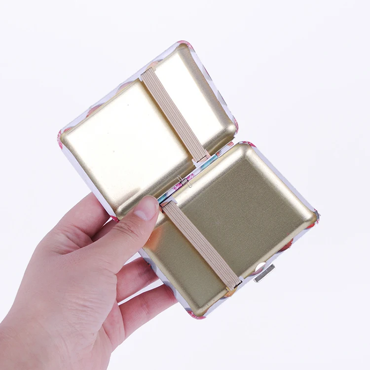 Portable Tin Metal Tobacco Cigarette Case 20pcs Cigarette Box Smoking Accessories Tin Metal cigarette case