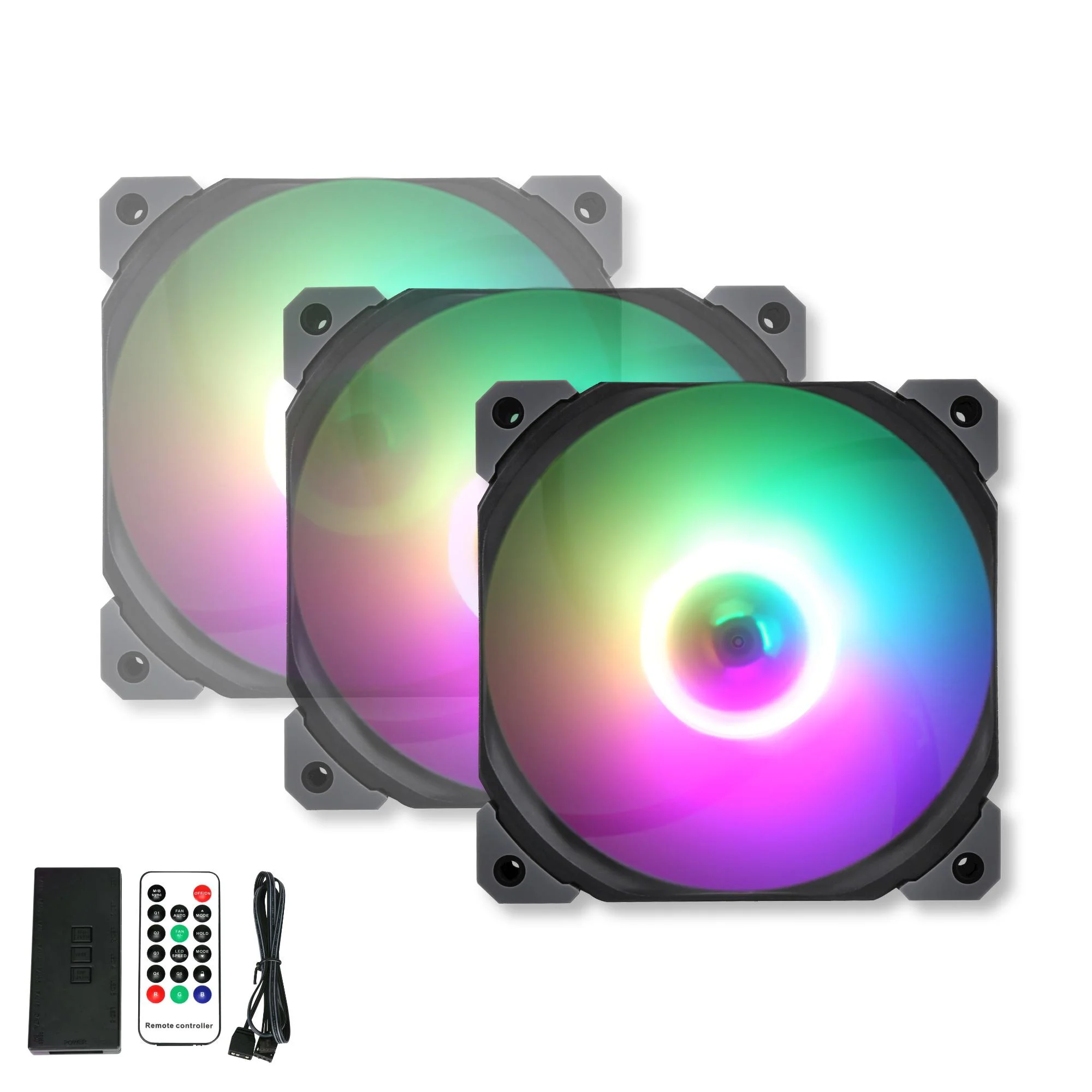 SAMA replaceable black rifle bearing 600-1500RPM computer case fan cpu cooling cpu air cooler fan set for computer