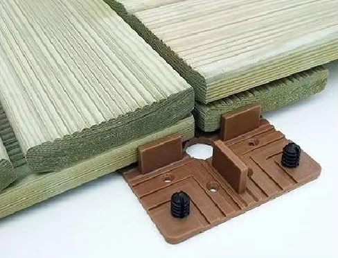Raised floor tile deck connector pedestal