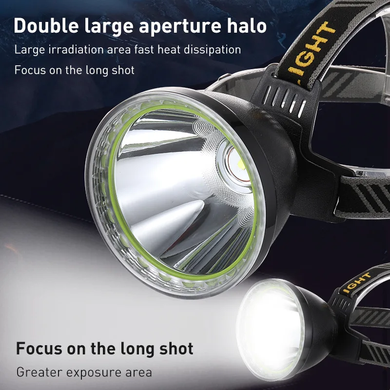 Strong Light Split Headlight Corded Rechargeable Safety Explosion-Proof Miners Mining Headlamp Cap Lamp USB Used as Power Bank